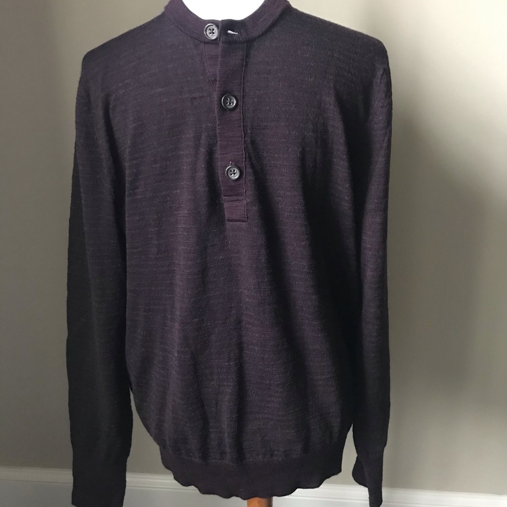 Banana Republic wine/gray sweater great condition!